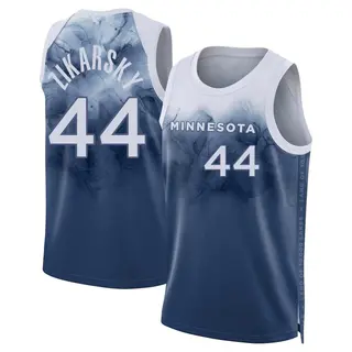 Minnesota Timberwolves Men's Rocco Zikarsky Blue Authentic 2023/24 City Edition Jersey