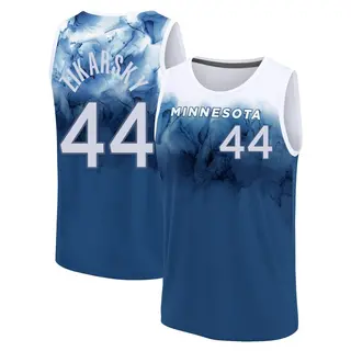 Minnesota Timberwolves Men's Rocco Zikarsky Blue Fast Break 2023/24 City Edition Jersey