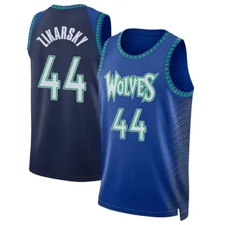 Minnesota Timberwolves Men's Rocco Zikarsky Blue Swingman 2021/22 City Edition Jersey