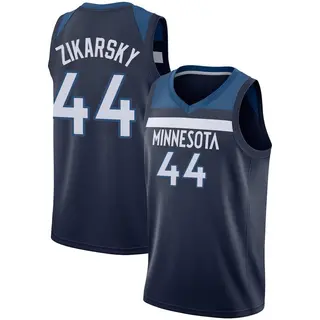 Minnesota Timberwolves Men's Rocco Zikarsky Navy Swingman Jersey - Icon Edition