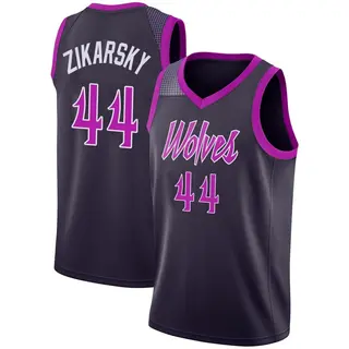 Minnesota Timberwolves Men's Rocco Zikarsky Purple Swingman 2018/19 Jersey - City Edition