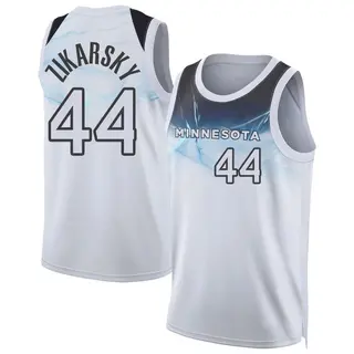Minnesota Timberwolves Men's Rocco Zikarsky White Swingman 2024/25 City Edition Jersey