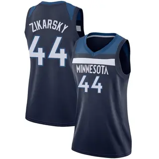 Minnesota Timberwolves Women's Rocco Zikarsky Navy Swingman Jersey - Icon Edition