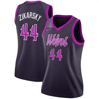 Minnesota Timberwolves Women's Rocco Zikarsky Purple Swingman 2018/19 Jersey - City Edition