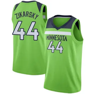 Minnesota Timberwolves Youth Rocco Zikarsky Green Swingman Jersey - Statement Edition