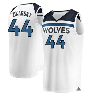 Minnesota Timberwolves Youth Rocco Zikarsky White Fast Break Jersey - Association Edition